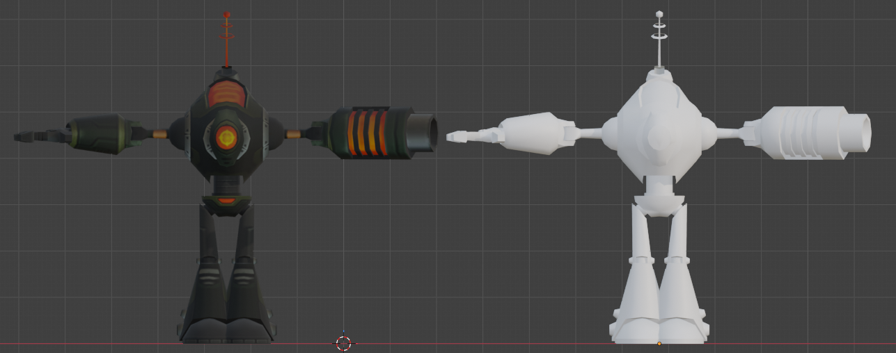 Extracted model seen in Blender